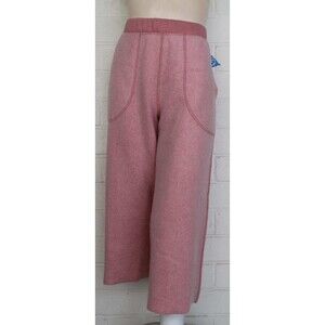 New Free People Medium Mauve Yes They're That Soft Crop Fleece Pocket Pants